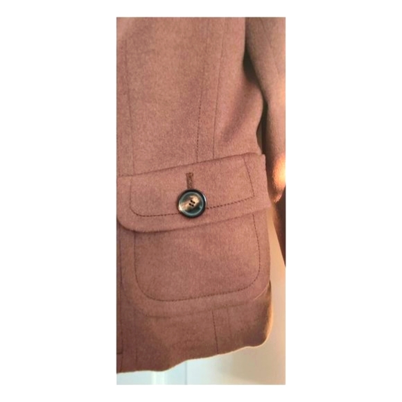 AKRIS PUNTO Bergdorf Goodman Brown Blazer Jacket S 6 Wolle-laine-wool / Angora - Picture 13 of 16